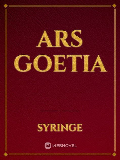 Read Ars Goetia - Syringe - WebNovel