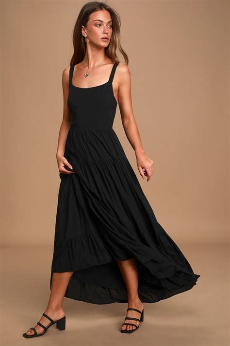 Black Maxi Dress Tie Back Maxi Black Backless Maxi Lulus