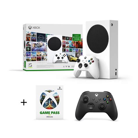 Buy Xbox Series S White 512GB+3M GP + Black Wireless Controller Online ...