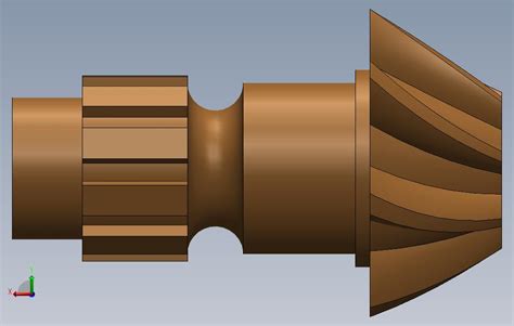 螺旋斜面齿轮 Solidworks 2017 模型图纸免费下载 懒石网