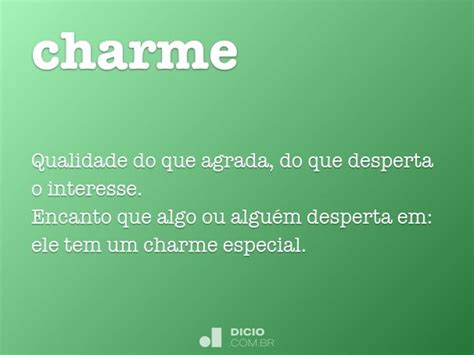 Charme - Dicio, Dicionário Online de Português