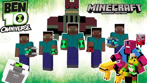 BEN 10 OMNIVERSE Addon For MCPE 7 WATCHES Omnitrix Ultrimatrix