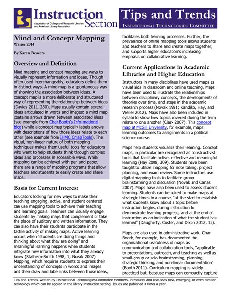 Mind And Concept Mapping Prevalence Of Online Mapping Tools Allows