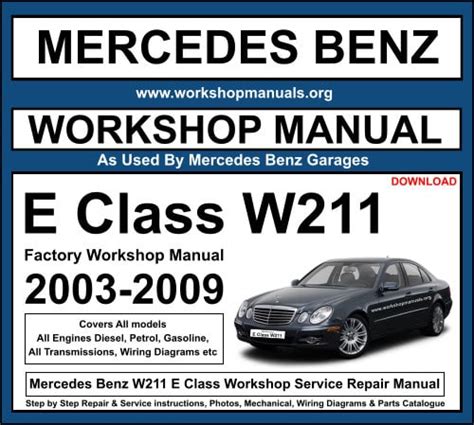 Mercedes Benz E Class W Manual