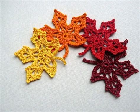 Посиделки Fall crochet patterns Crochet leaf patterns Crochet