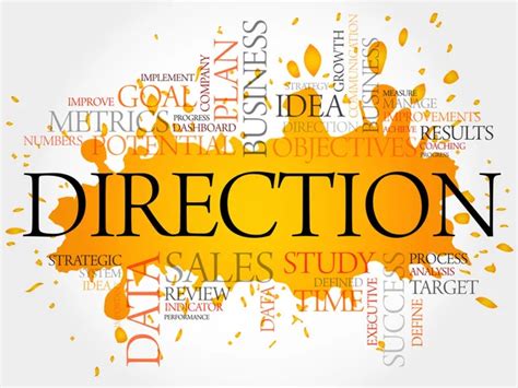 Direction Word Cloud Collage Stock Photo By Dizanna