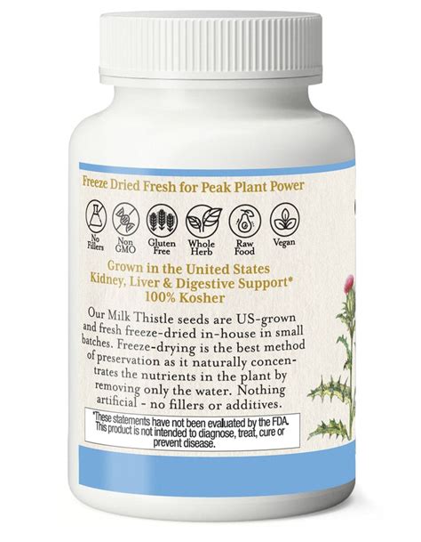 Milk Thistle Capsules Eclecticherb