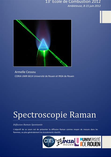 PDF Spectroscopie Raman Diffusion Raman Spontanée DOKUMEN TIPS