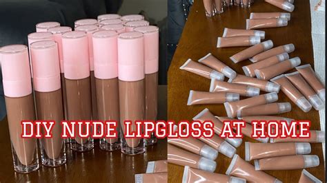 HOW TO MAKE NUDE LIPGLOSS AT HOME WATCH ME FILL LIPGLOSS TUBES LIFE OF