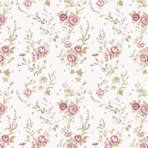 Papel De Parede Floral Rosa Com Estilo Textura