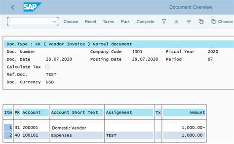 Fb60 In Sap How To Create A Vendor Invoice Sapficoblog