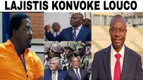 LOUCO DESIR NAN PWOBLEM LAJISTIS KONVOKE L MOISE JEAN CHARLES BAY KE