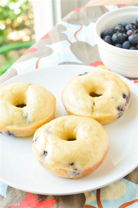 Baked Blueberry Cake Donuts