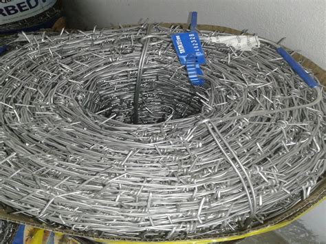 Silver Mm Tata Wiron Fencing Gi Barbed Wire At Rs Roll In