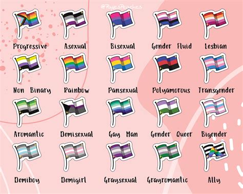 Mini Pride Flag Sticker Sheets Bulk Pride Stickers Queer Lgbtq Etsy