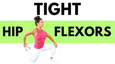 TIGHT HIP FLEXOR STRETCHES Half Kneeling Psoas Stretch YouTube