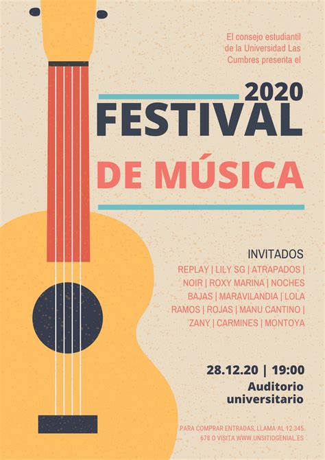 Plantillas De Carteles Para Conciertos Canva