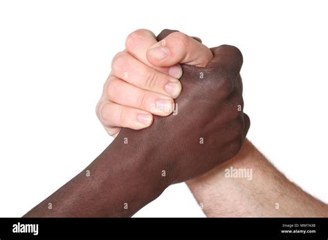 Hands Together Black White Multiracial Hi Res Stock Photography And