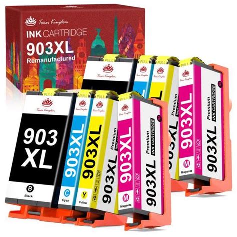 Pack De 8 Cartouches Compatibles Hp 903903xl Pour Officejet Pro 695069606970 Toner Kingdom