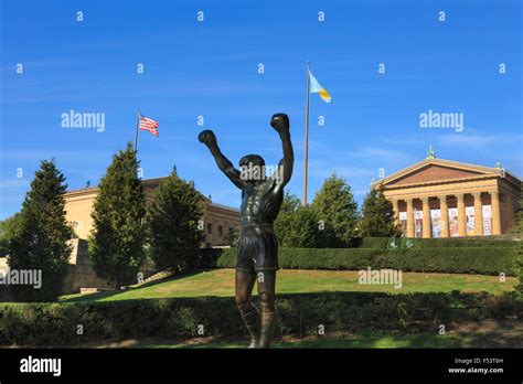 Rocky Statue Philadelphia Museum of Art, Philadelphia, Pennsylvania Stock Photo - Alamy