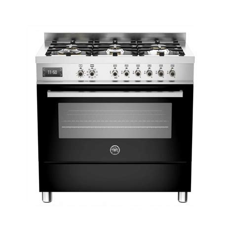 Fogão Bertazzoni Professional 6 Bocas Forno elétrico Preto 90cm