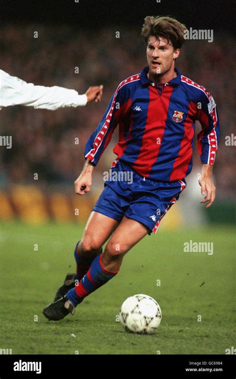 CHAMPIONS LEAGUE SOCCER. MICHAEL LAUDRUP, BARCELONA Stock Photo - Alamy