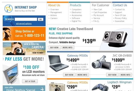 Electronics Store Website Template #3020 - TemplateMonster