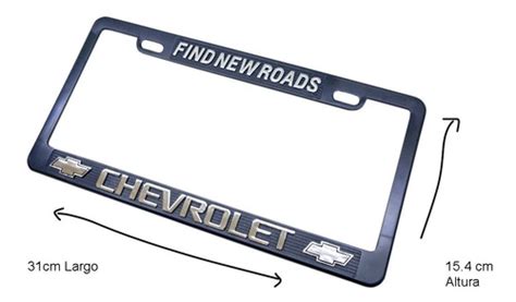 Paquete De Porta Placas Chevrolet Universal Auto Camioneta Mercadolibre