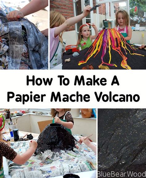 How To Make A Diy Papier Mache Volcano Volcano Projects Paper Mache