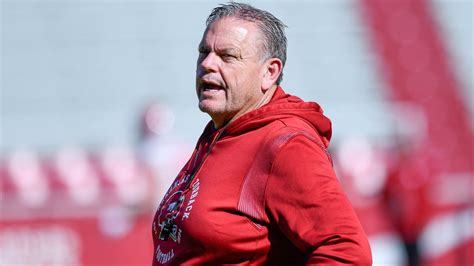 Hogs Coach Sam Pittman On Former Coach In Attendance At Practice YouTube