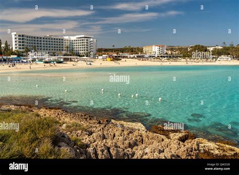 Der Strand Nissi Beach Bei Agia Napa Zypern Europa Nissi Beach In