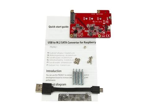 Startech Pib2m21 Raspberry Pi Board Usb 20 480mbps Usb To M2 Sata Converter Usb To Sata