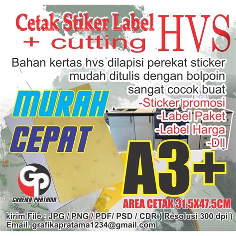 Jual Cetak Stiker Sticker Hvs A Print Cutting Shopee Indonesia