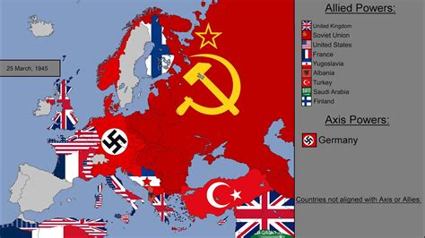 World War Ii In Europe—day By Day With Flags Continuity Scanalyst