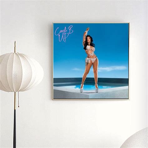 Cardi B Up Music Album Cover Poster Cafe Creative Wallpaper Interior ...