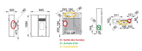 Poêle à granulés extra plat option canalisable BRONPI Olivia 11 kW