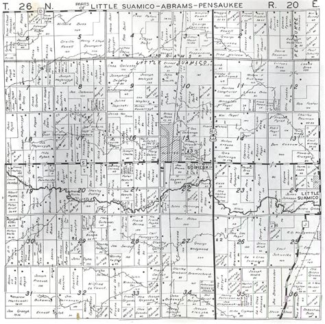 1946 Plat Maps Of Oconto County Wisconsin