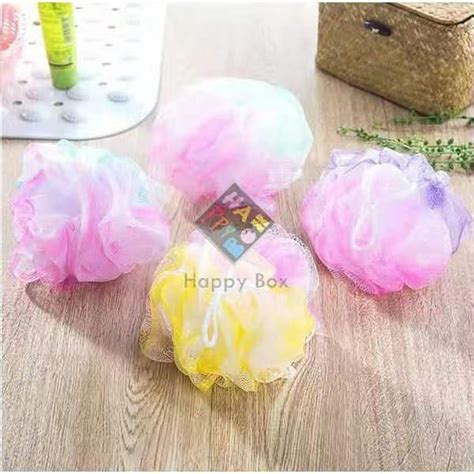 Bath Sponges Loofah Lather Mesh Pouf Shower Puff Soft Body Wash Ball