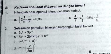 Solved Assalamu Alaikum Kak Mohon Jawab Ya Kak Kerjakan Soal Soal Di