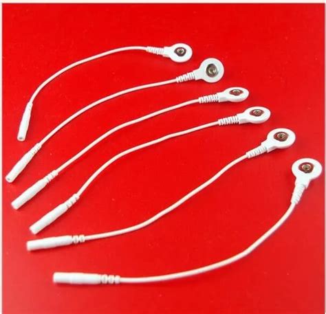 Durable Tens Unit Electrode Lead Wires Cables For EMS Machines 2mm Pin