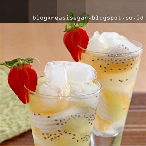 Resep Minuman Segar Es Buah Kelapa Resep Kreasi Minuman Segar