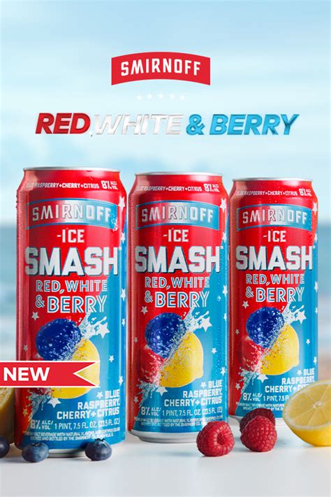 New Smirnoff Red White Berry SMASH In 2021 Smirnoff Red Smirnoff