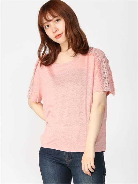 Sale Off W Ss Lino Crochet Inset Top Guess T