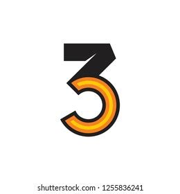 Number 3c Abstract Gradient Logo Vector Stock Vector (Royalty Free ...