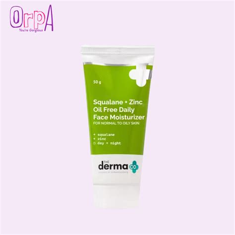 The Derma Co Squalane Zinc Oil Free Daily Face Moisturizer 50g Orpa