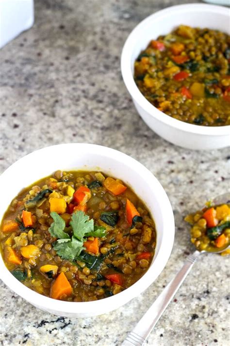 Curried Butternut Squash And Lentil Soup Vegan The Girl On Bloor