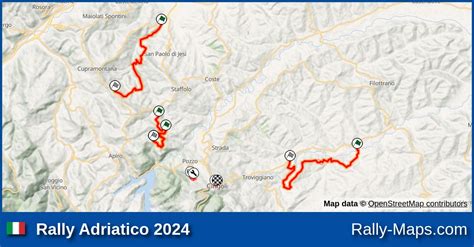 Streckenverlauf Rally Adriatico 2024 CIRT RallyeKarte De