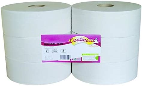 Papier Toilette Maxi Jumbo 6 Rouleaux De 350 M 2 Plis Le Pro Du