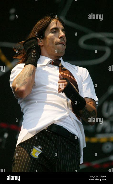 The Red Hot Chili Peppers Concert Performing Live On Stage At Hyde Park In London Anthony