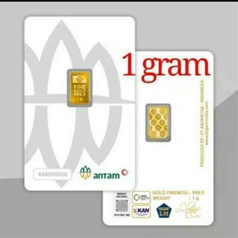 Jual 1 Gram Emas Antam Logam Mulia 1 Gr Certieye 2020 Rm Redmark